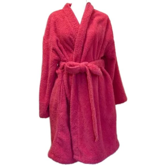 Bath & Body Works Fluffy Pink Bathrobe – L/XL - Picture 1 of 3